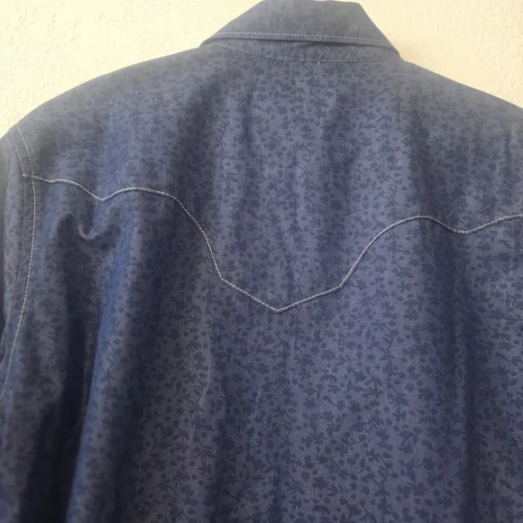 Wrangler Men's Blue Denim Shirt - Picture 7 of 7